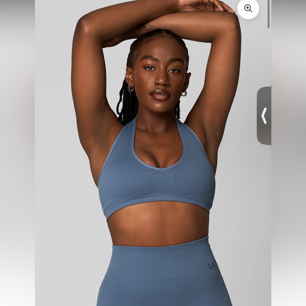 ❗️SOLD Lici Fit Blue Halter sports bra